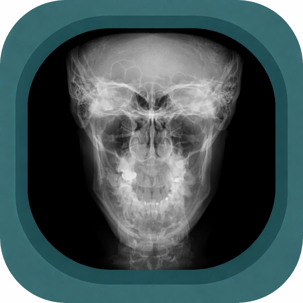 Mandible pa x ray  anatomy icon
